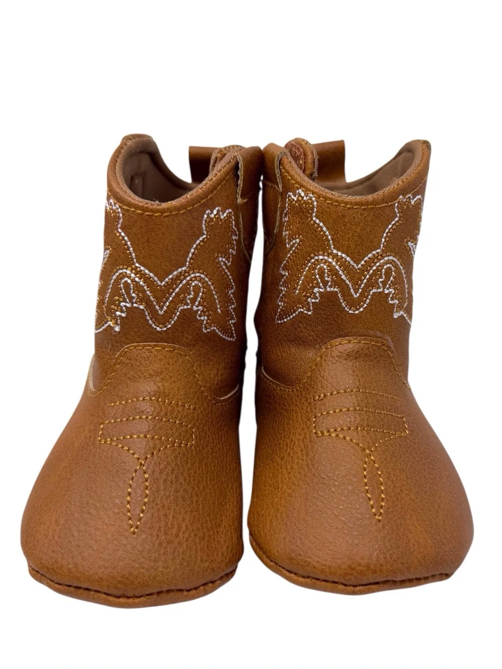 Western Cowboy/Cowgirl Boots - Soft vegan Leather unisex 6-12 months EUC